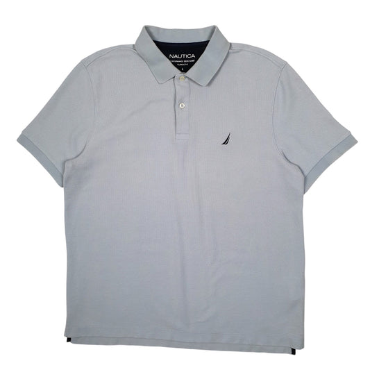 Mens Blue Nautica  Short Sleeve Polo Shirt