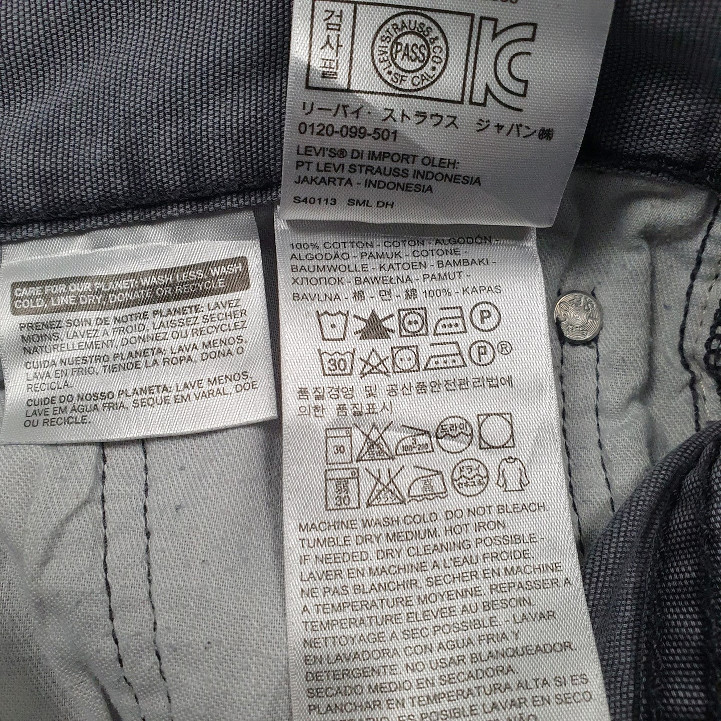Mens Grey Levis   Jeans