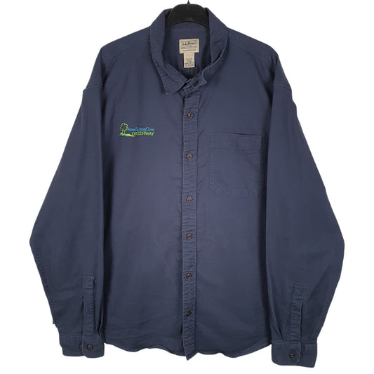 Mens Navy L.L.Bean  Long Sleeve Shirt