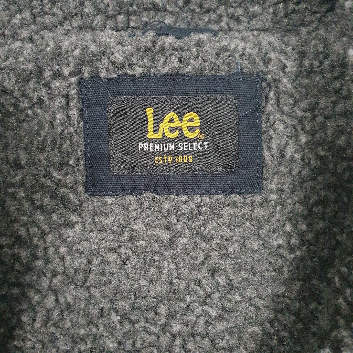 Mens Navy Lee Sherpa Lined  Coat