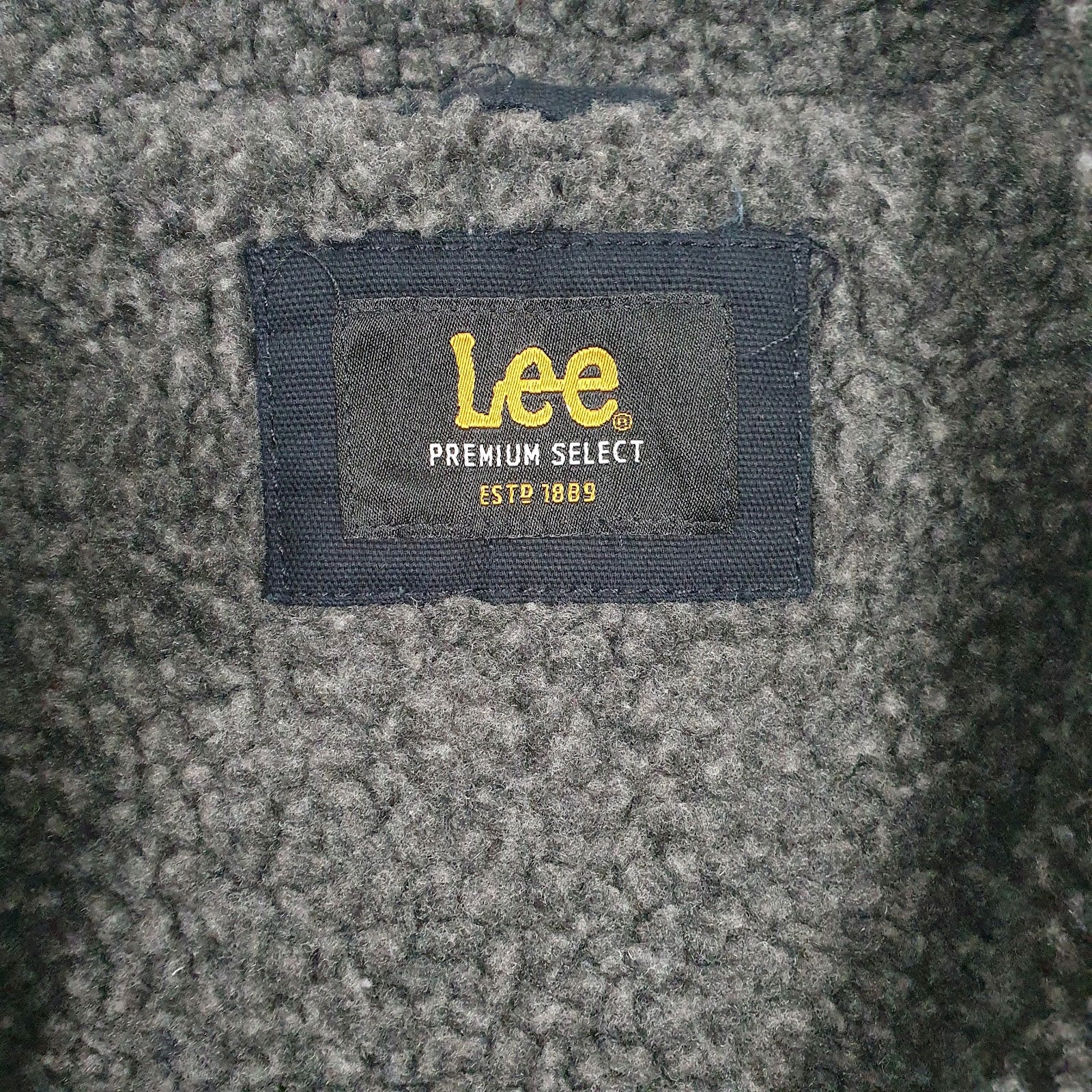 Mens Navy Lee Sherpa Lined  Coat