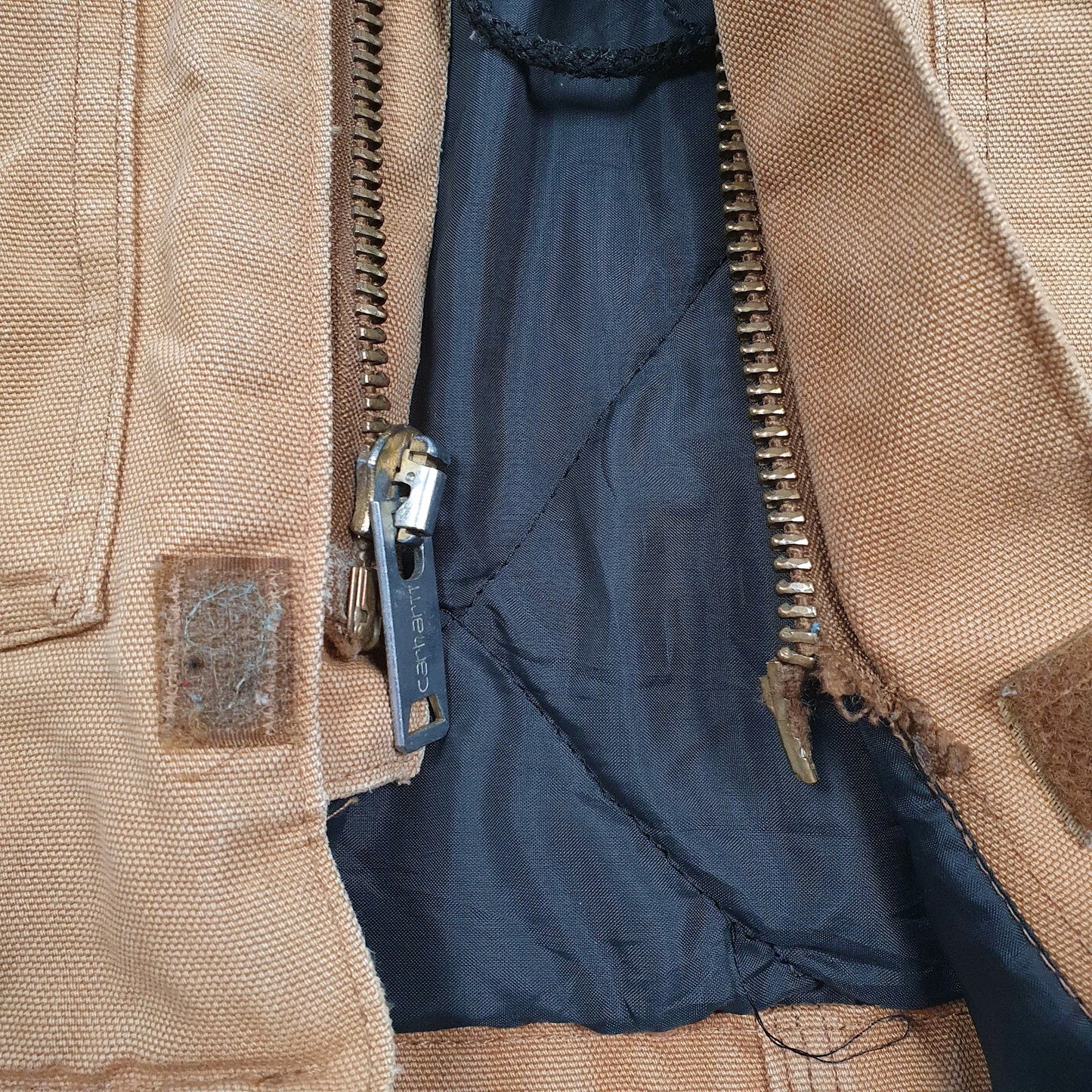 Mens Brown Carhartt Padded  Coat