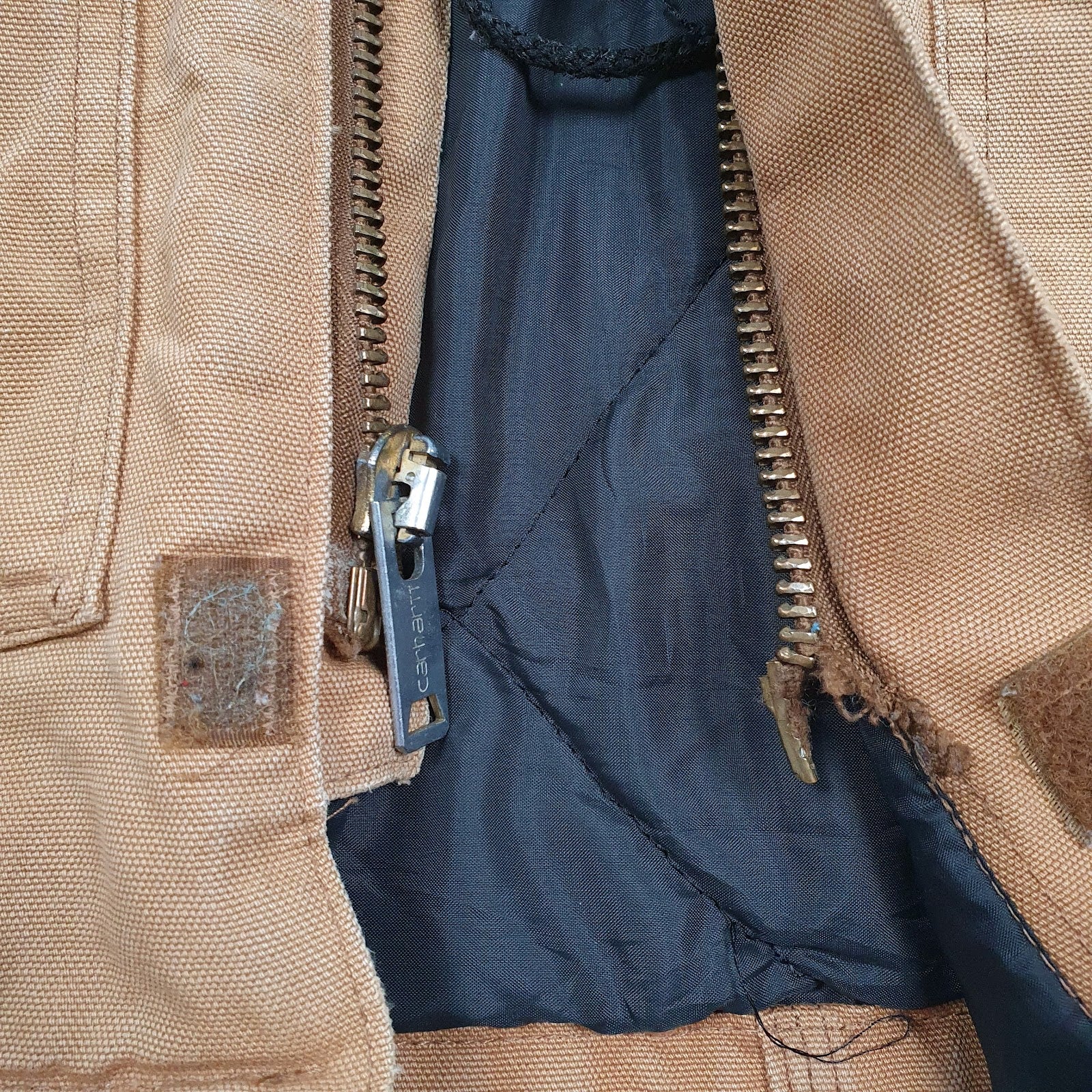 Mens Brown Carhartt Padded  Coat