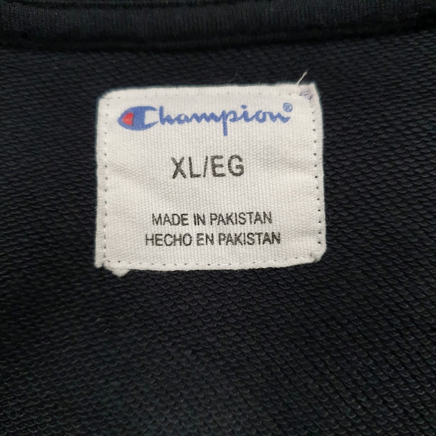 Mens Black Champion  Crewneck Jumper
