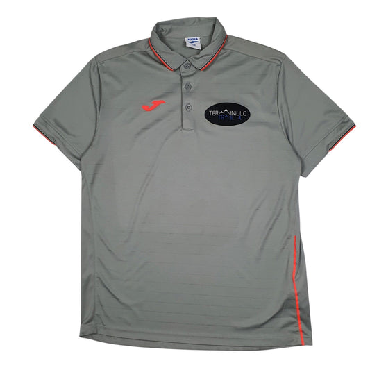 Mens Grey Joma Teranillo Trail Activewear Short Sleeve Polo Shirt