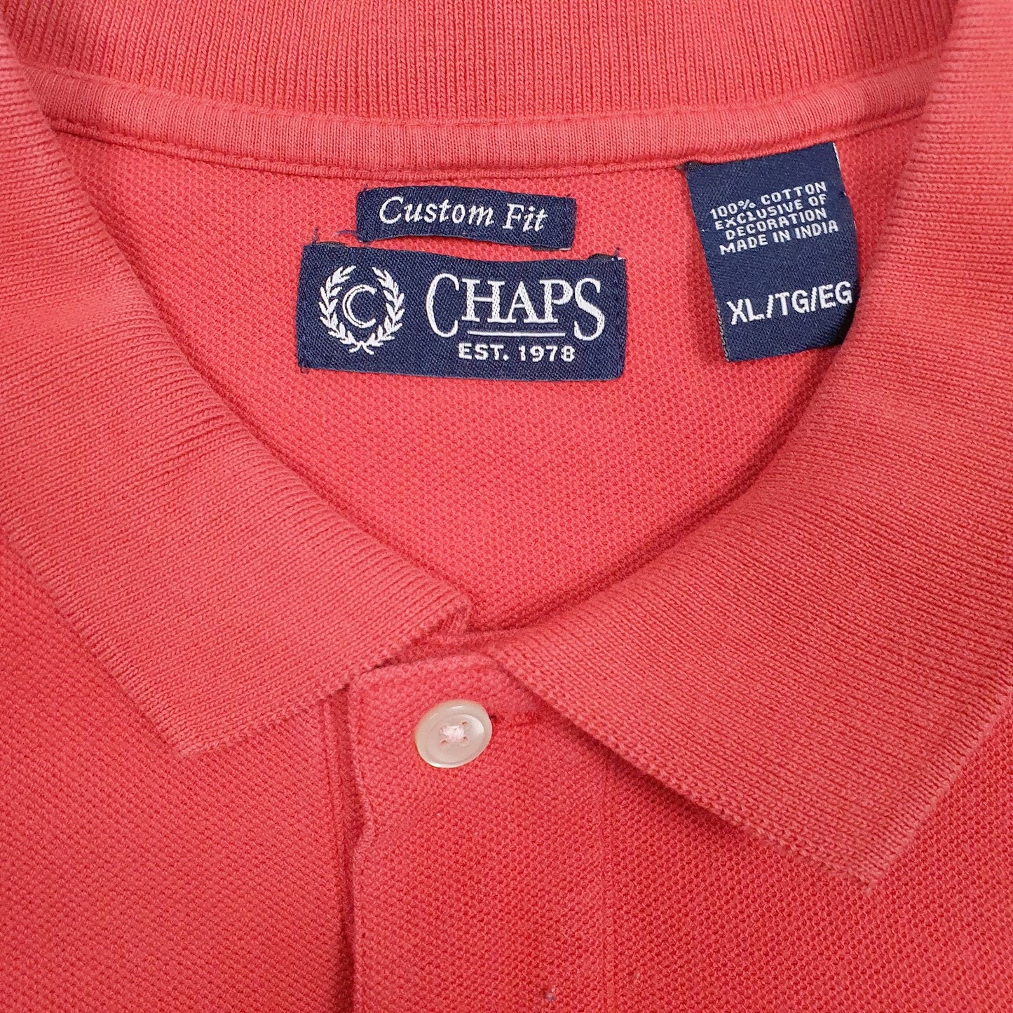 Mens Red Chaps   Polo Shirt