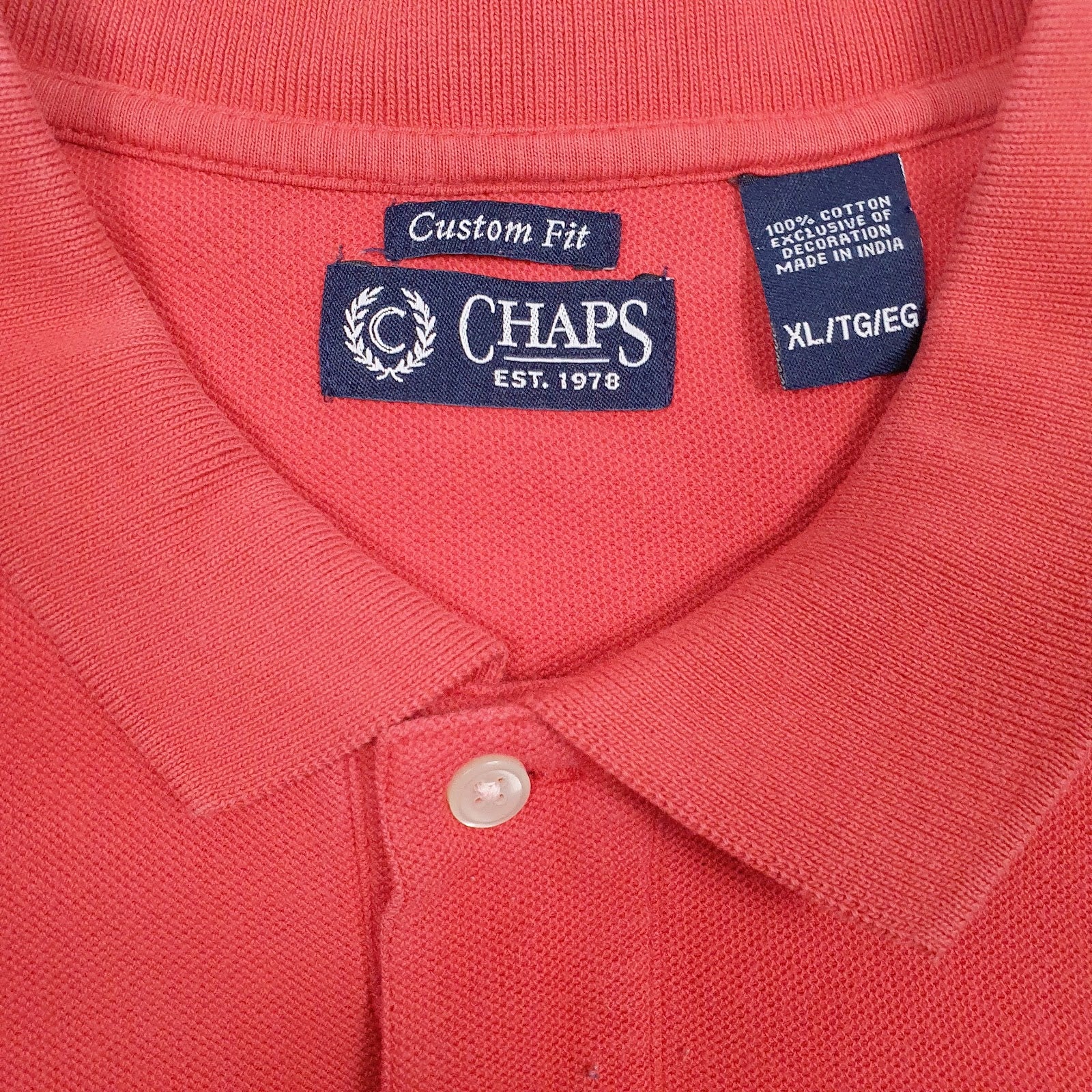 Mens Red Chaps   Polo Shirt