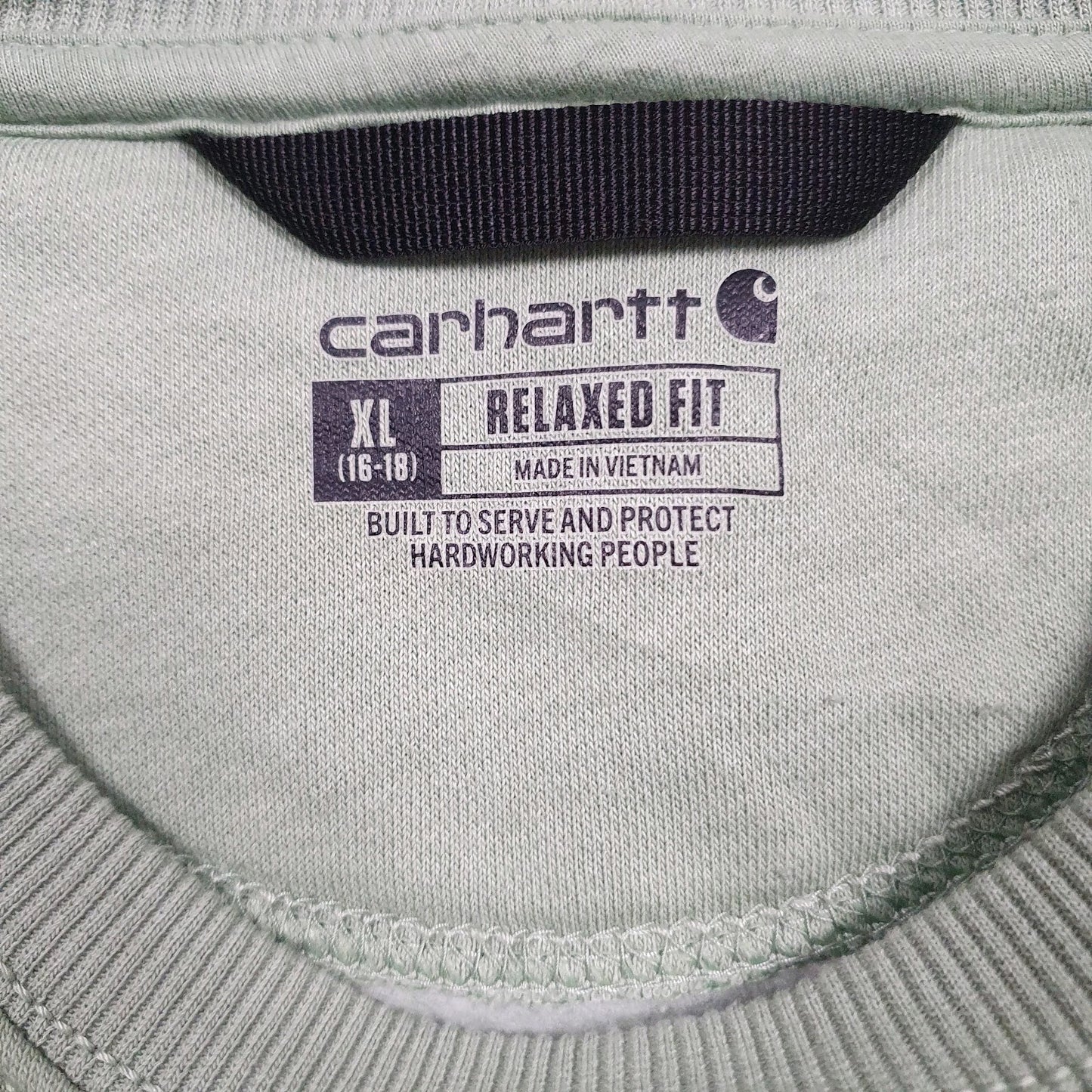Womens Green Carhartt  Crewneck Jumper