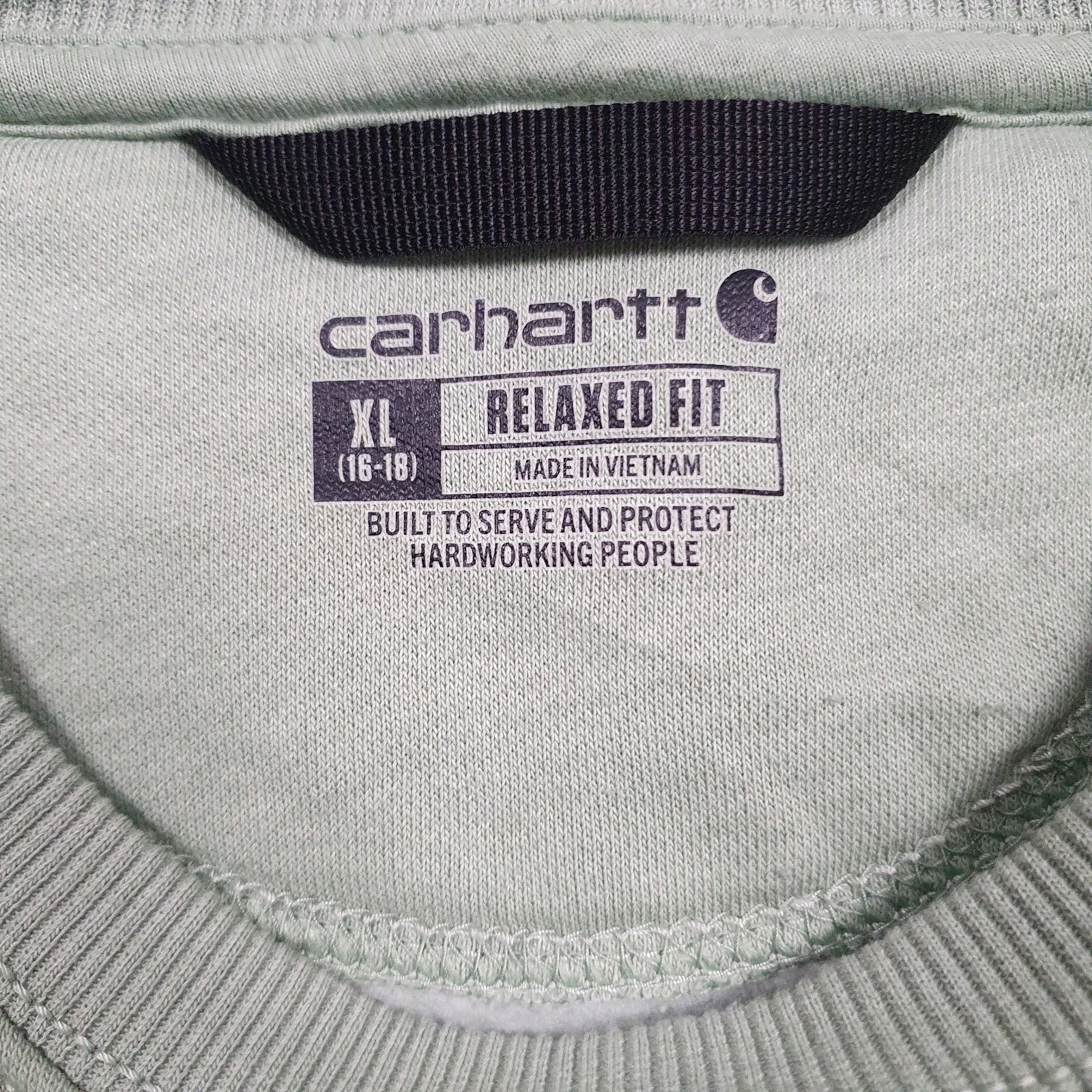 Womens Green Carhartt  Crewneck Jumper