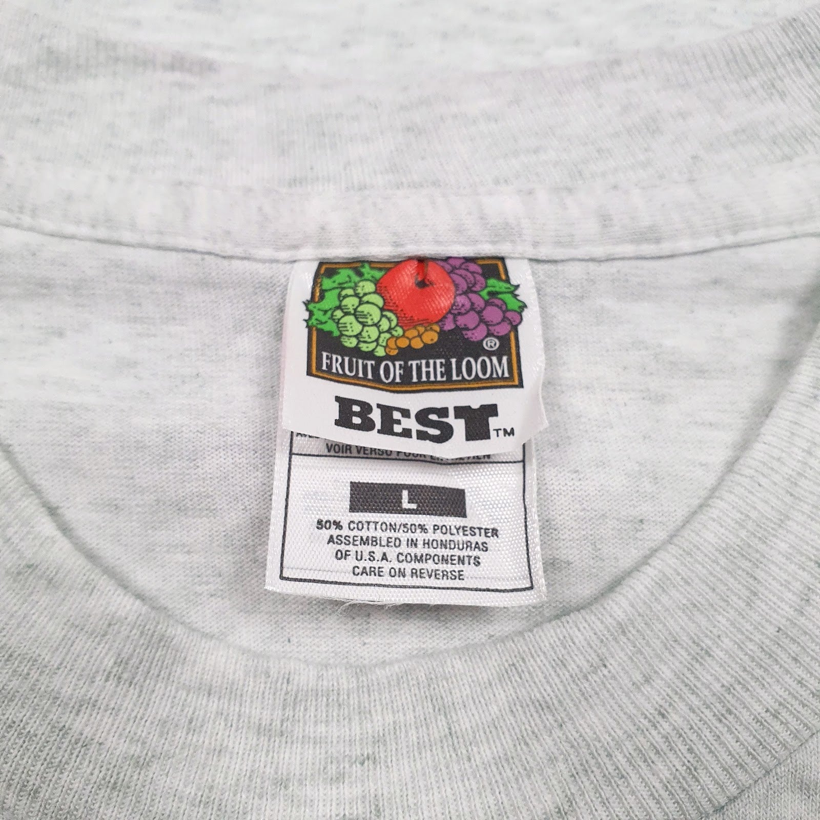 Mens Grey Fruit Of The Loom D.A.R.E University  T Shirt