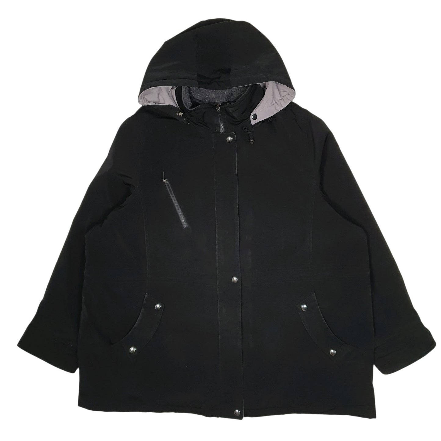 Womens Black Nautica Windbreaker  Coat