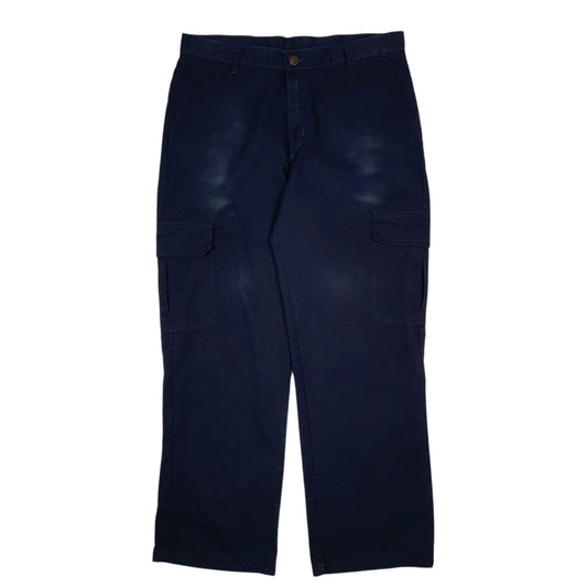 Mens Navy Dickies  Cargo Trousers