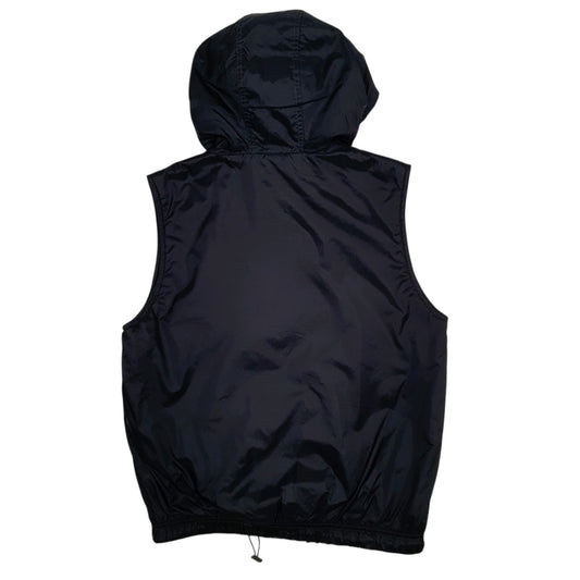 Mens Black Onyx Jeans Padded Hoodie  Coat