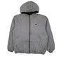 Mens Black Adidas Vintage 90s Reversible Crewneck Coat