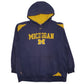 Mens Navy Nike Team Michigan Hoodie Jumper
