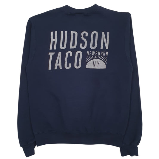 Mens Navy Champion Hudson Taco Crewneck Jumper