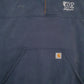 Mens Navy Carhartt Hooded Quarter Zip Jumper