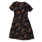 Womens Grey Morning Lake Floral  Dress