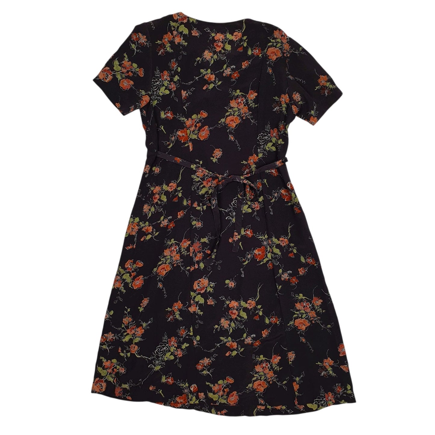 Womens Grey Morning Lake Floral  Dress
