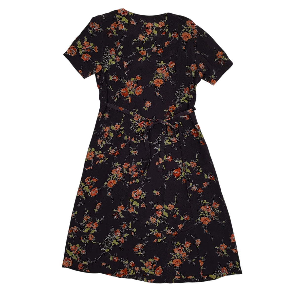 Womens Grey Morning Lake Floral  Dress