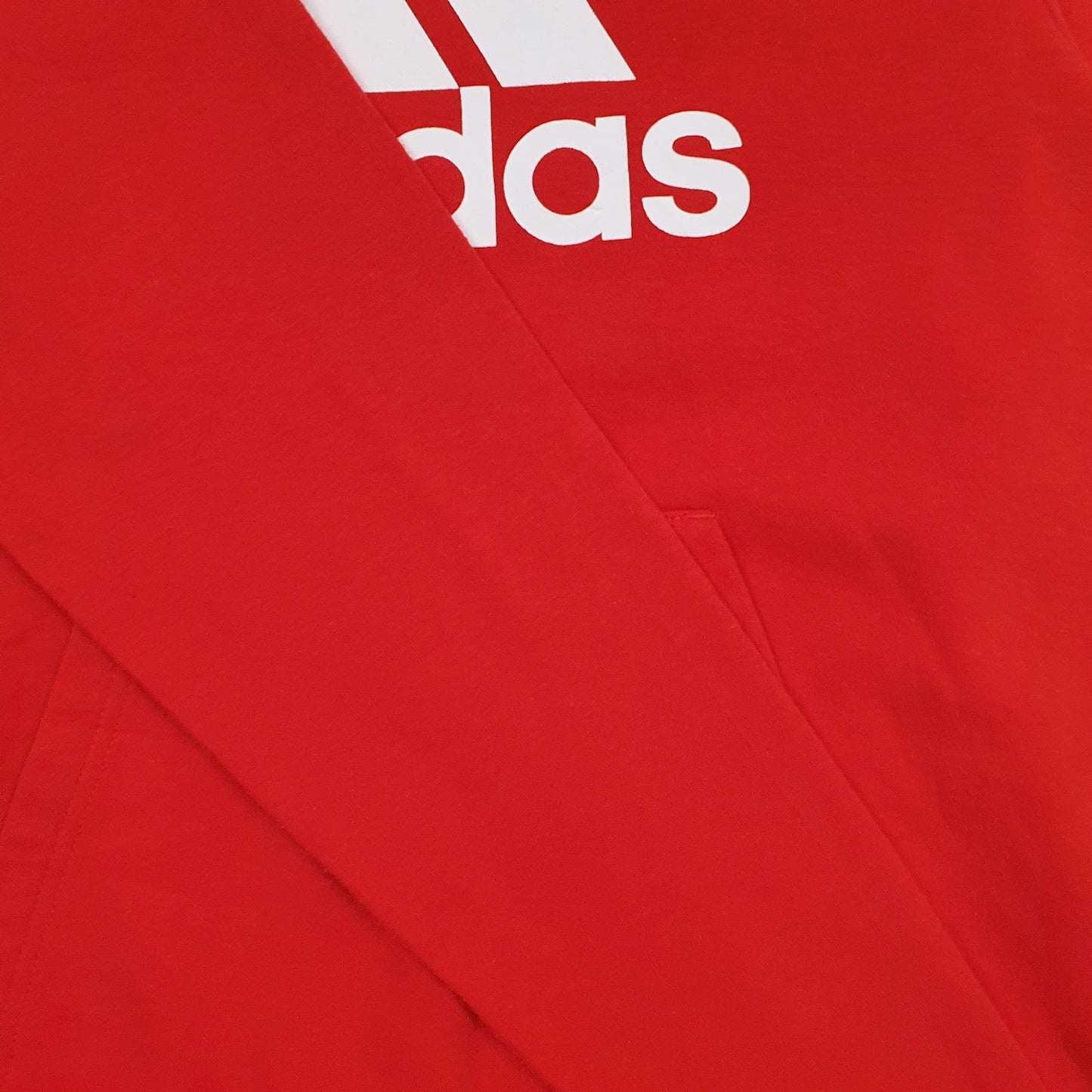 Womens Red Adidas Spellout Golf Hoodie Jumper