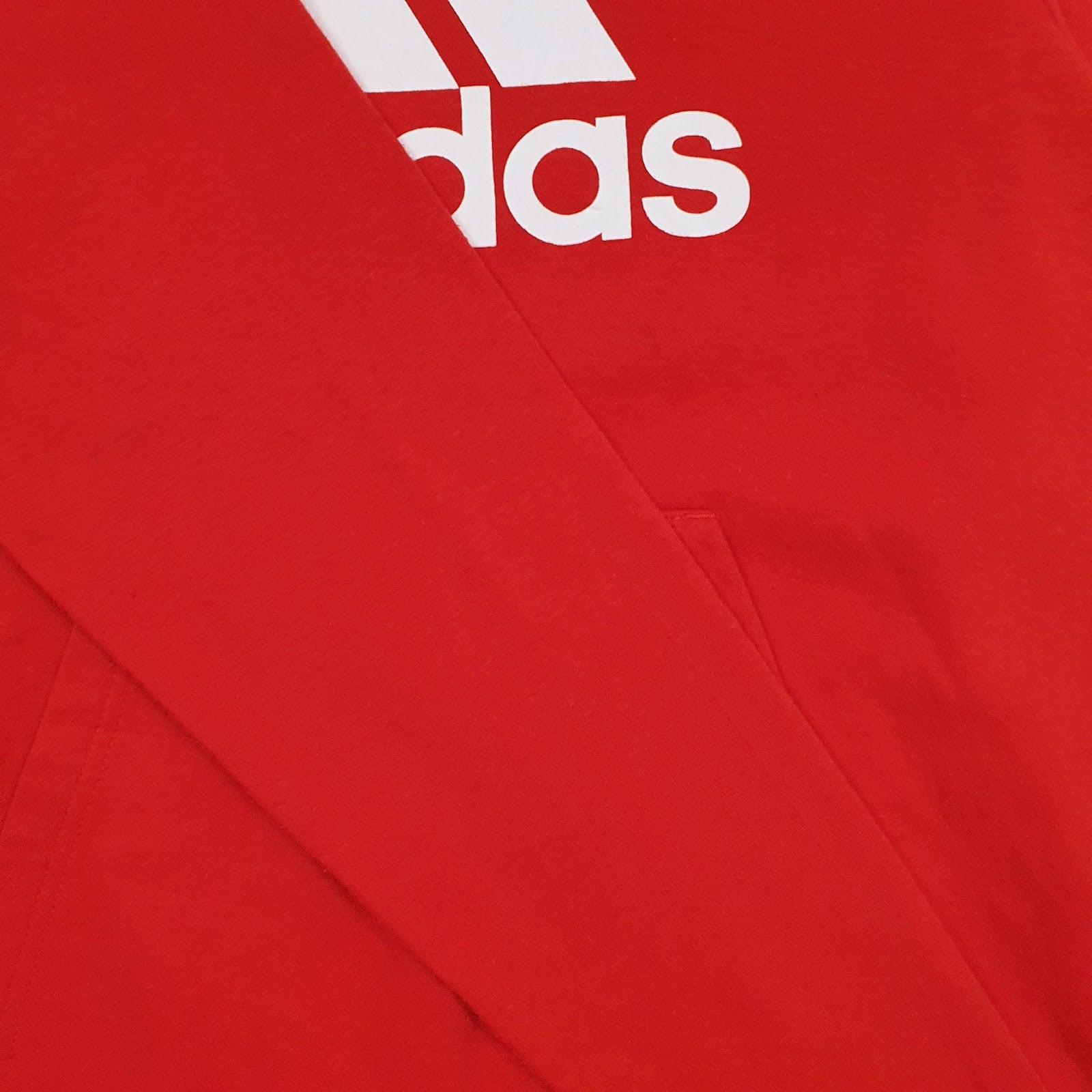 Womens Red Adidas Spellout Golf Hoodie Jumper