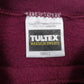 Mens Burgundy Tultex Graphic Vintage 90s Crewneck Jumper