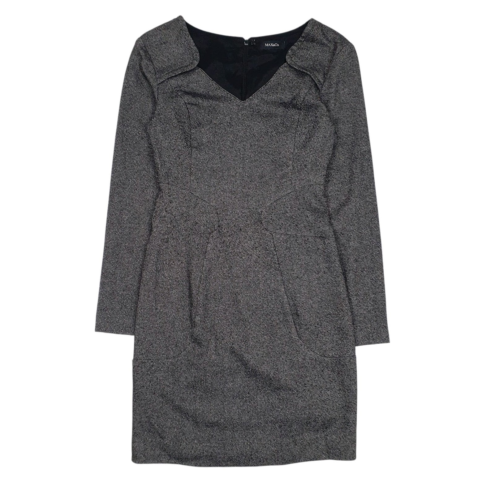 Womens Grey Max & Co  Long Sleeve Dress