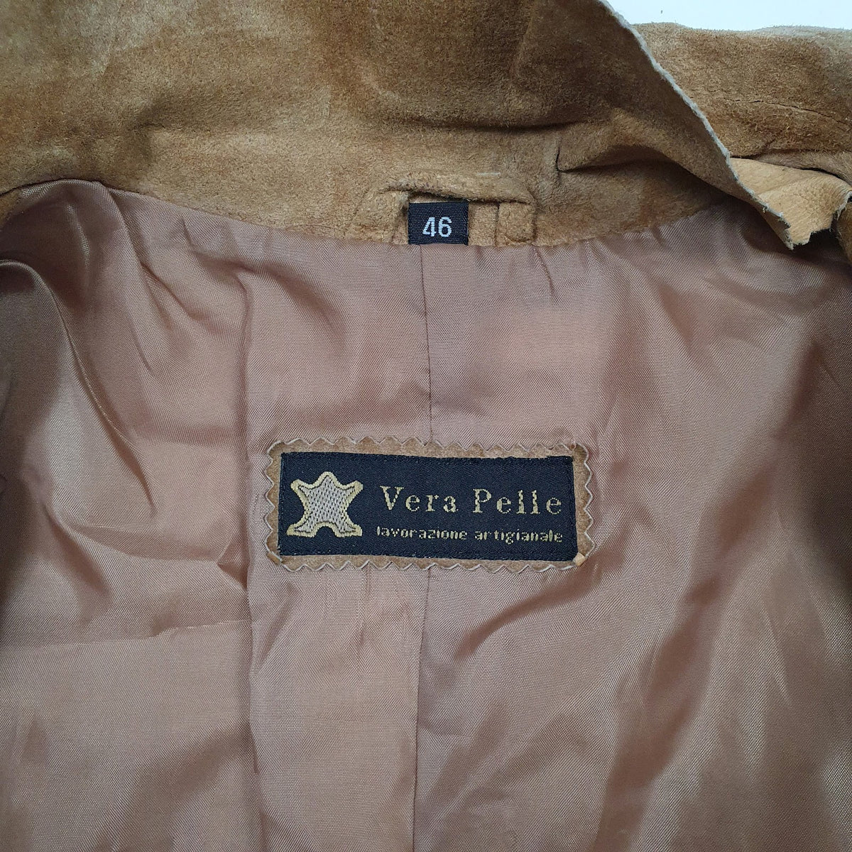 Womens Brown Vera Pelle Western Bomber Blazer  Coat