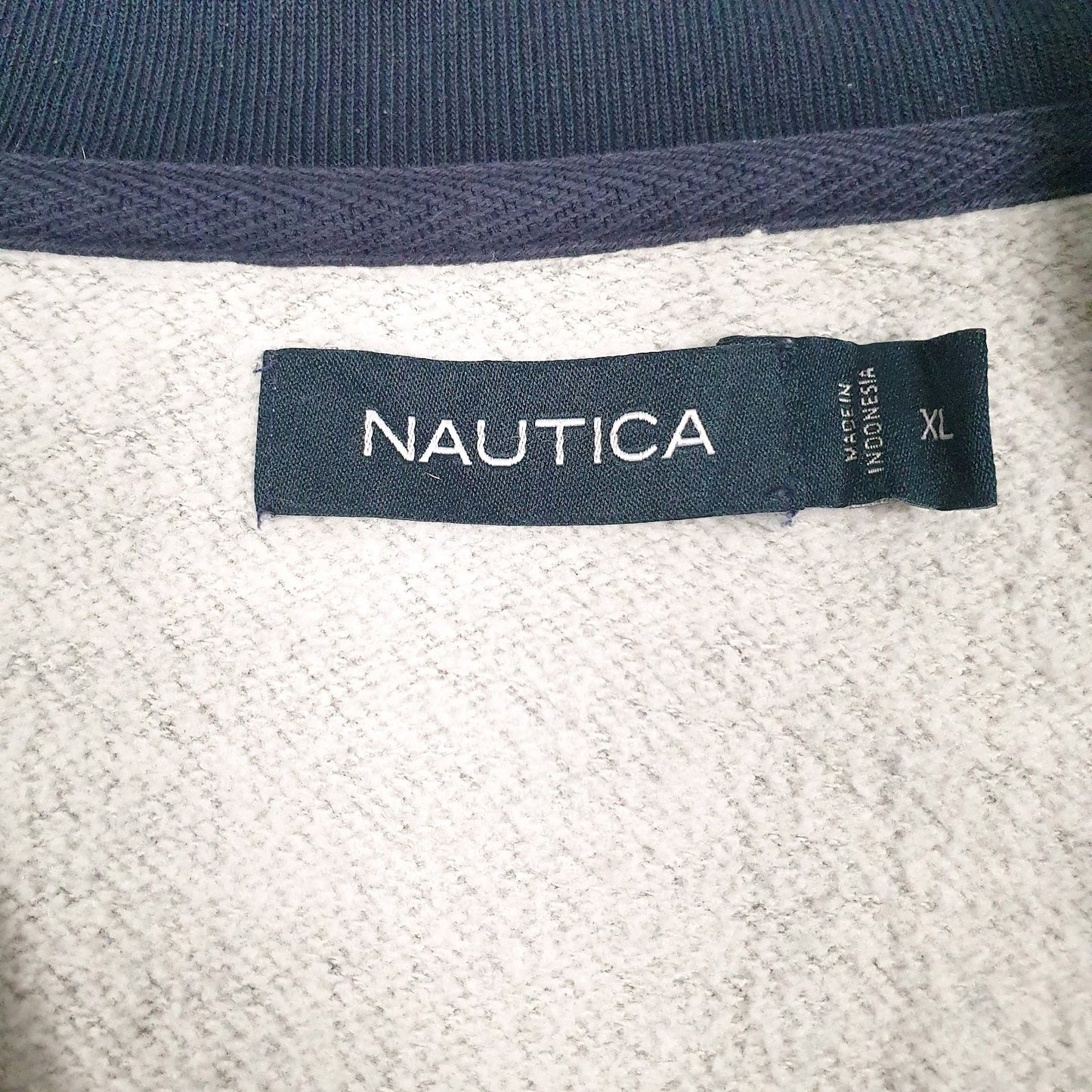 Mens Grey Nautica  Quarter Zip Jumper
