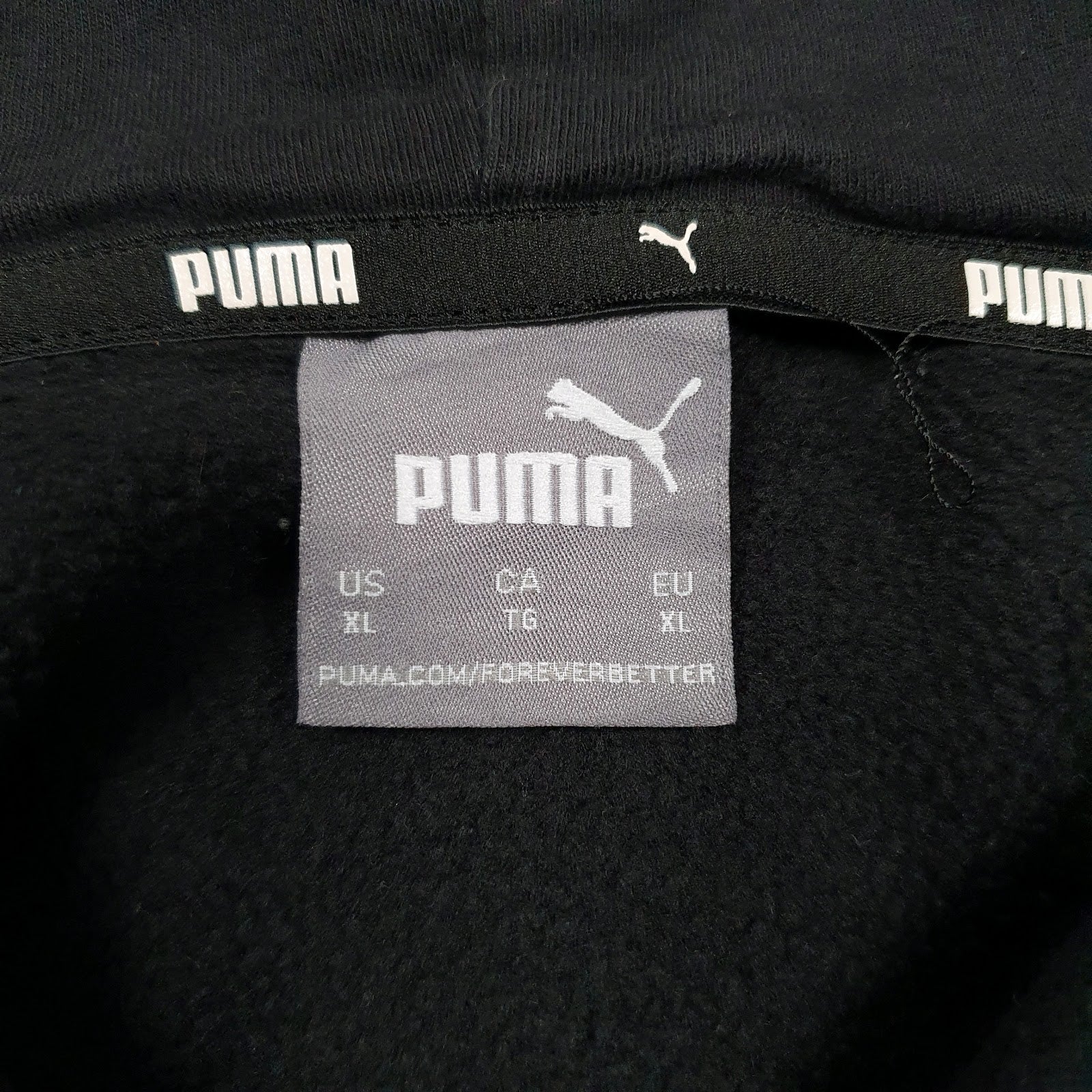 Mens Black Puma  Hoodie Jumper