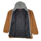 Mens Tan Wrangler Hoodie Chore  Coat