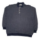Mens Navy Stefanel  Quarter Zip Jumper