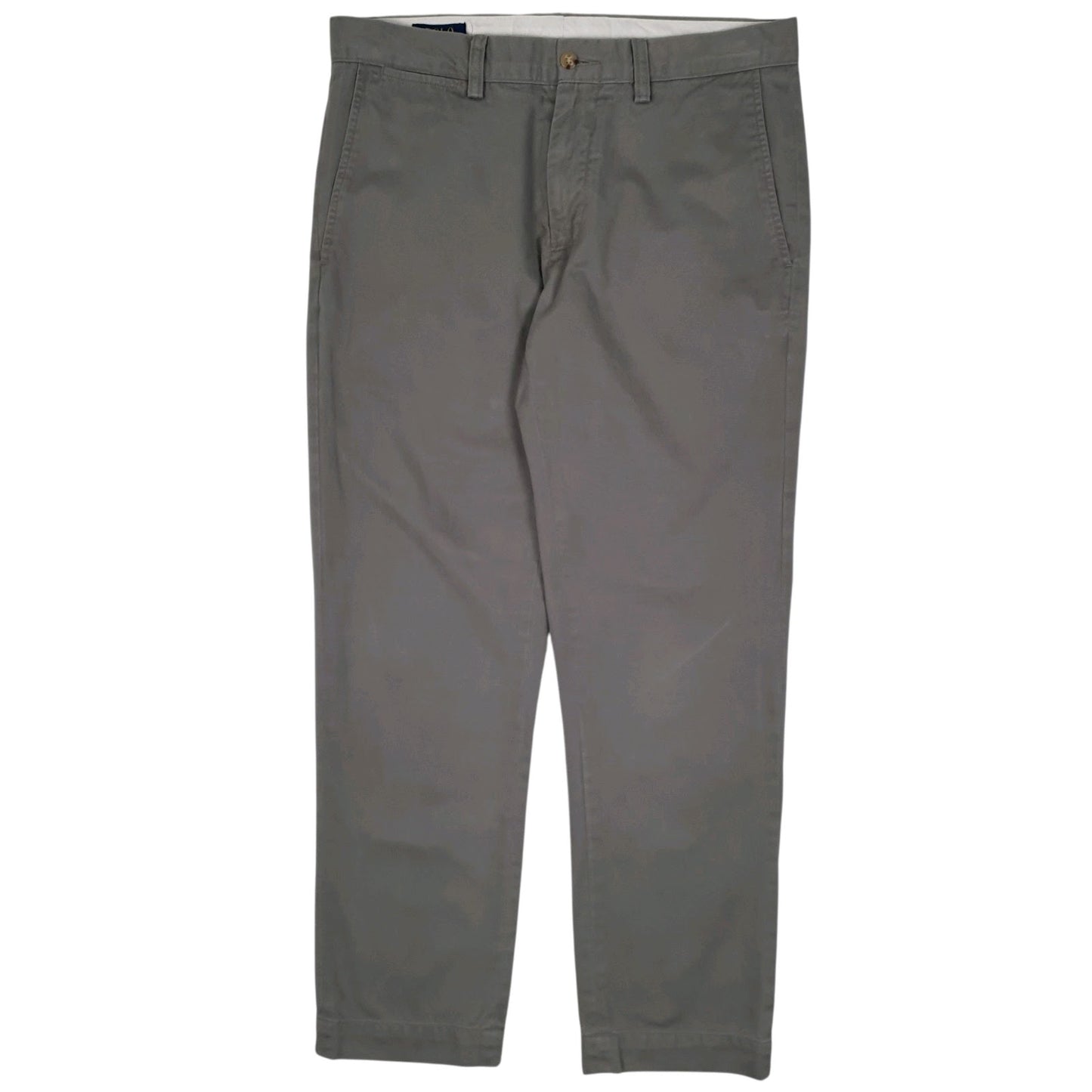 Mens Grey Polo Ralph Lauren Slim Fit Chino Trousers