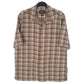 Mens Brown Eddie Bauer Linen Mixture Short Sleeve Shirt