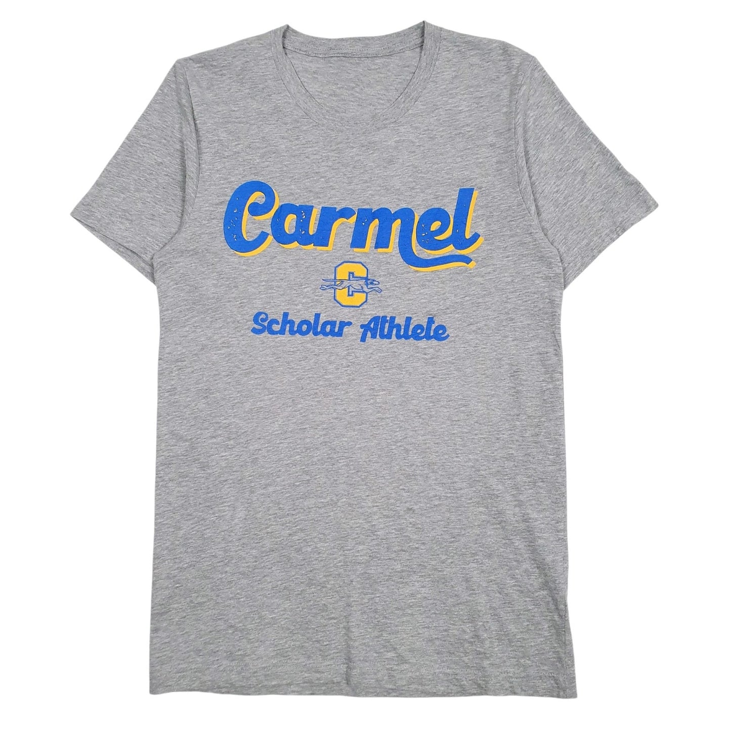 Mens Grey Unbranded Carmel Scholar Athlete Short Sleeve T Shirt