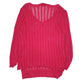 Womens Pink NY Collection  V Neck Jumper