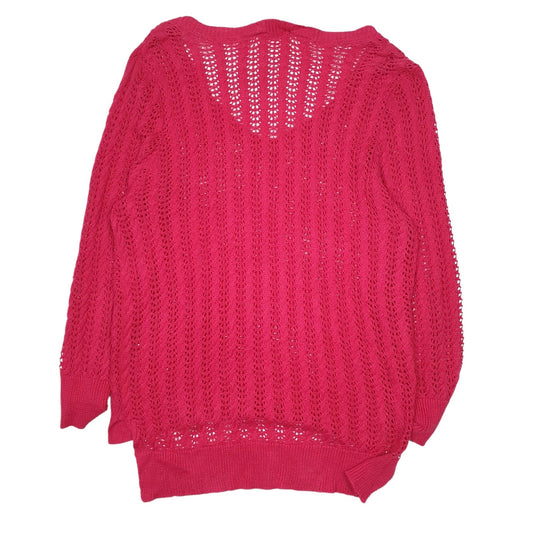 Womens Pink NY Collection  V Neck Jumper