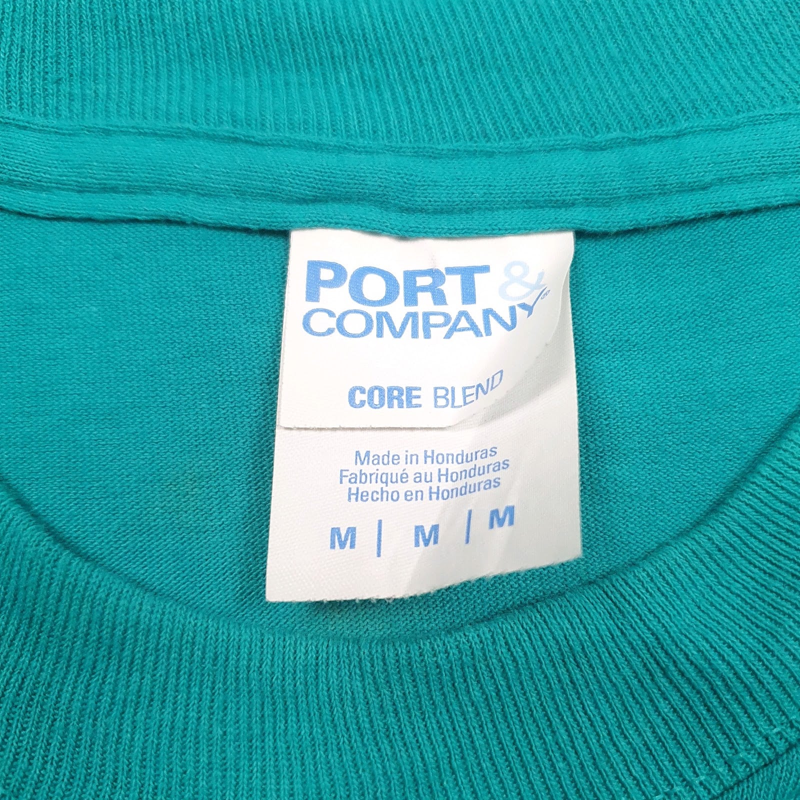 Mens Blue Port & Company Alpha  T Shirt