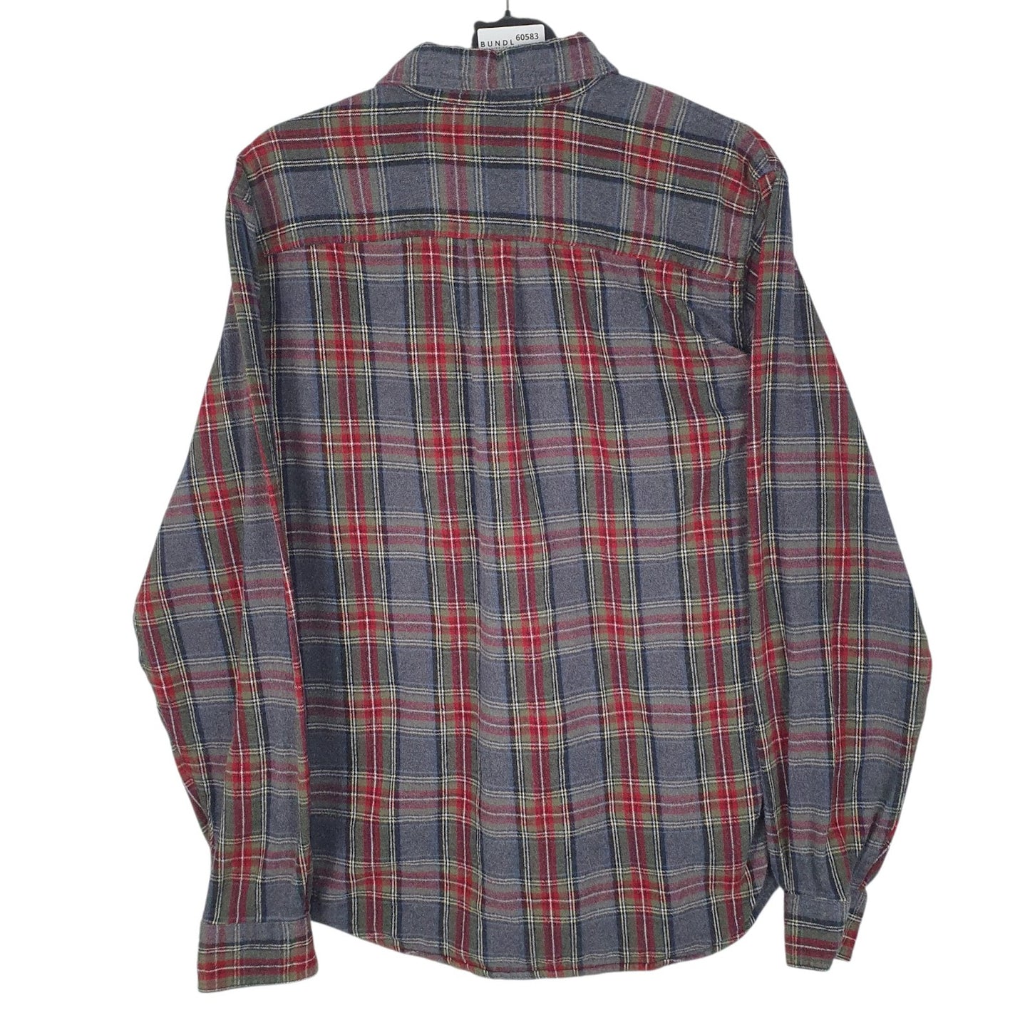 Mens Grey L.L.Bean Flannel  Shirt