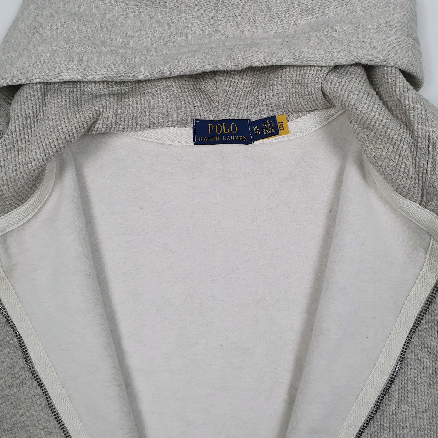 Mens Grey Polo Ralph Lauren Hoodie Full Zip Jumper