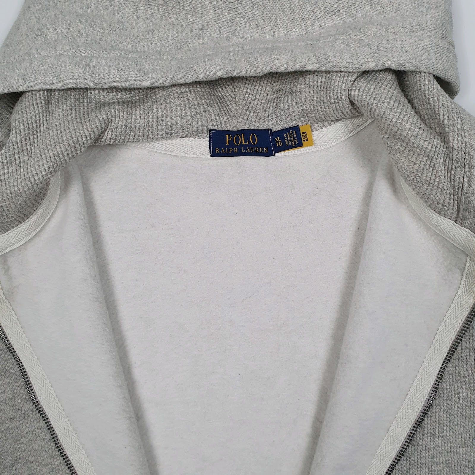 Mens Grey Polo Ralph Lauren Hoodie Full Zip Jumper