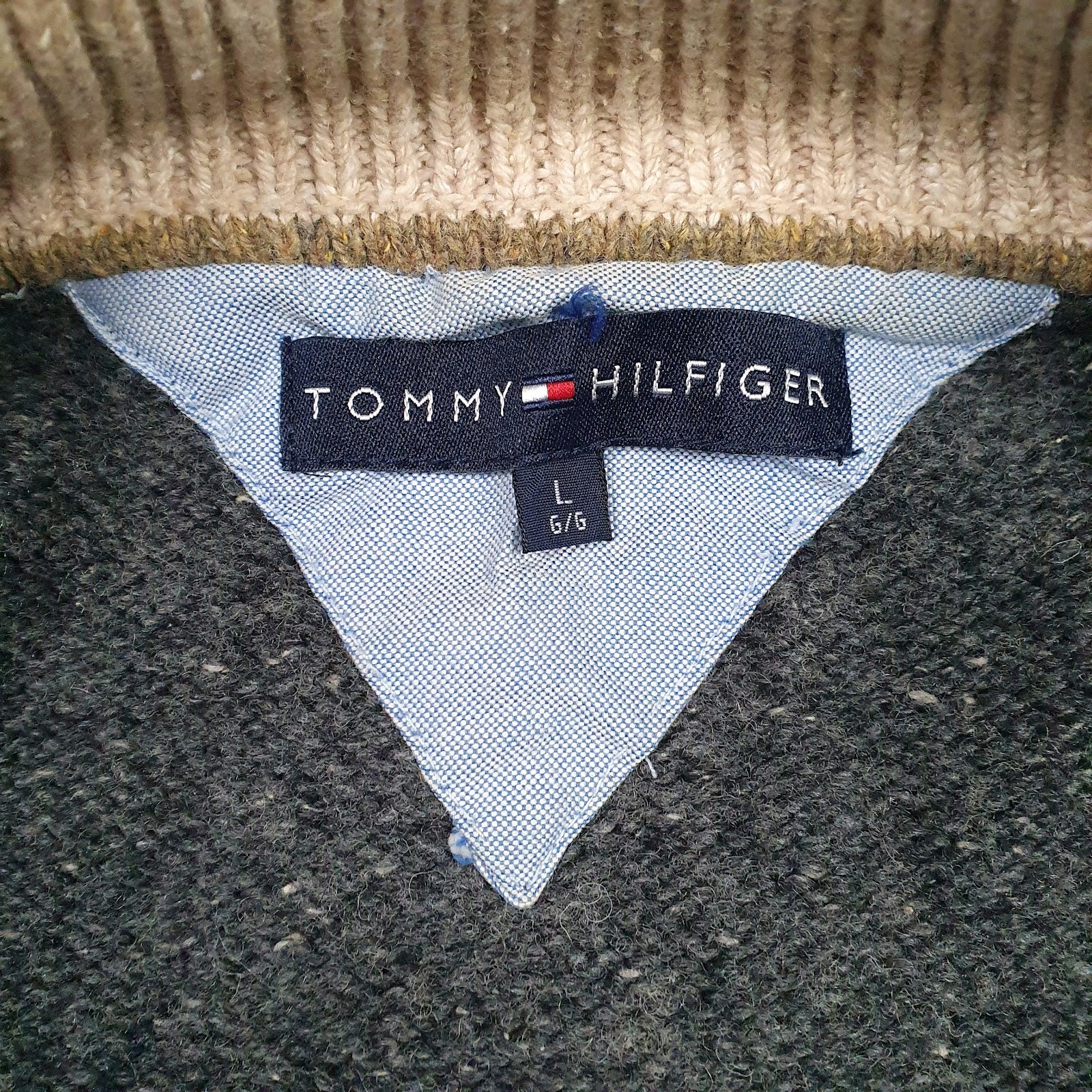 Mens Grey Tommy Hilfiger  Full Zip Jumper