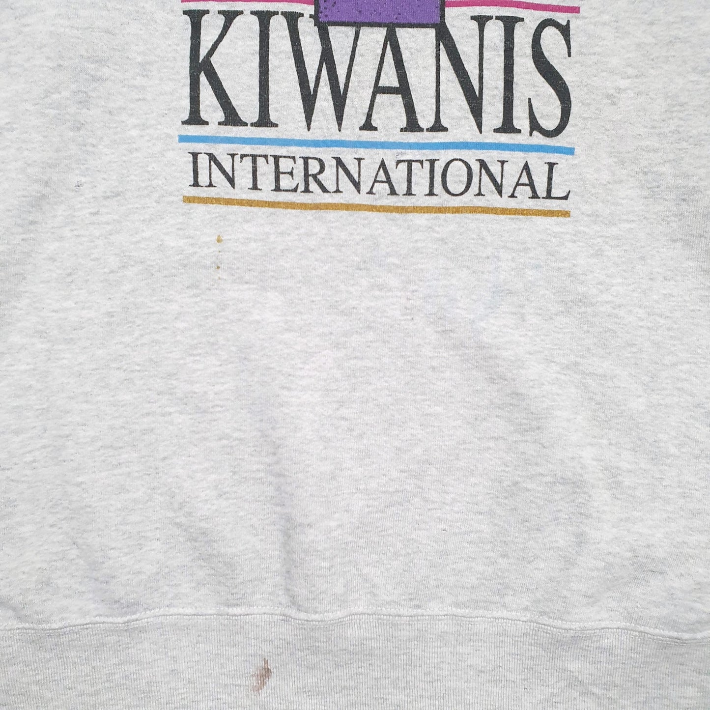 Mens Grey Fruit Of The Loom Vintage Crewneck Jumper