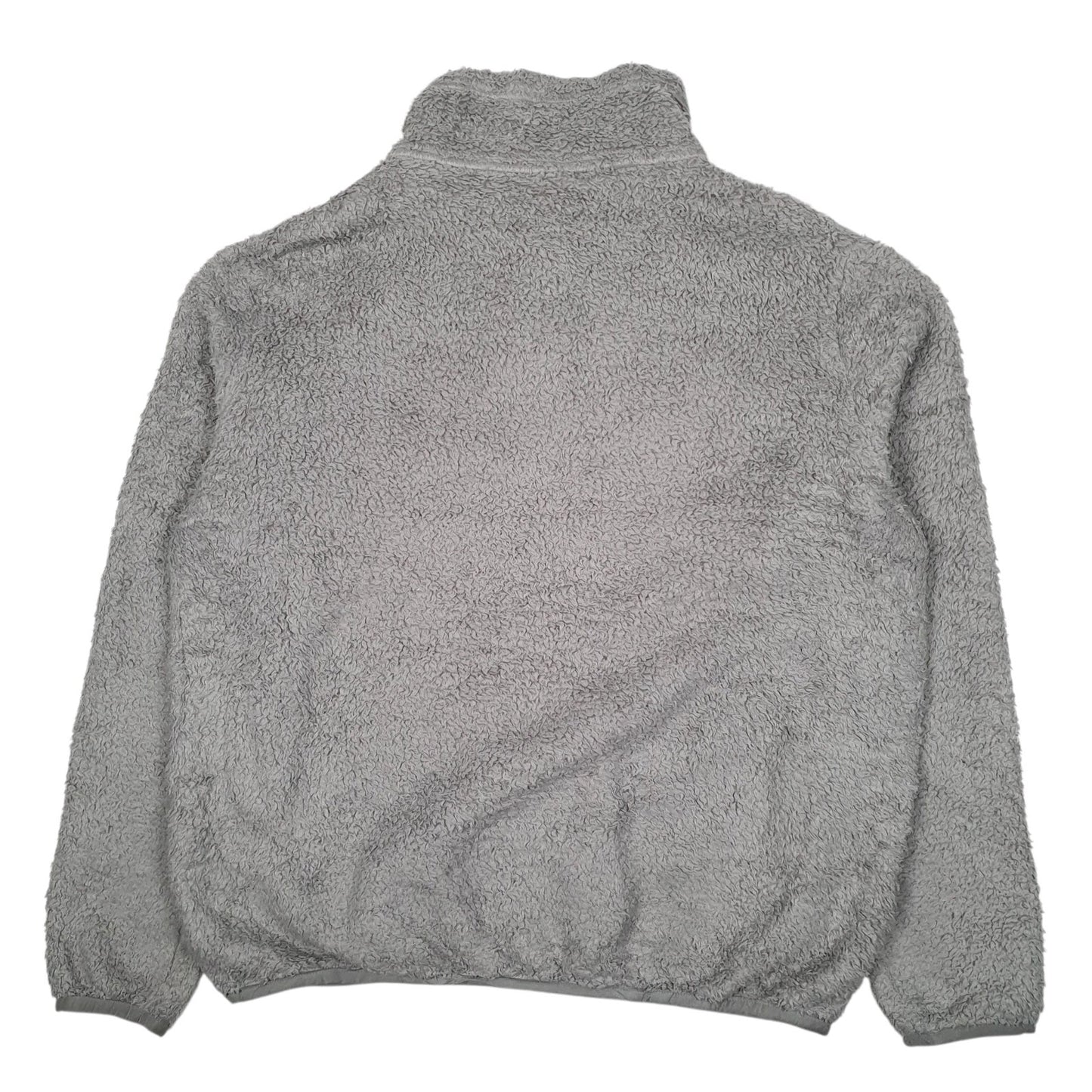Womens Grey Patagonia Los Gatos Sherpa Fluffy Quarter Zip Jumper