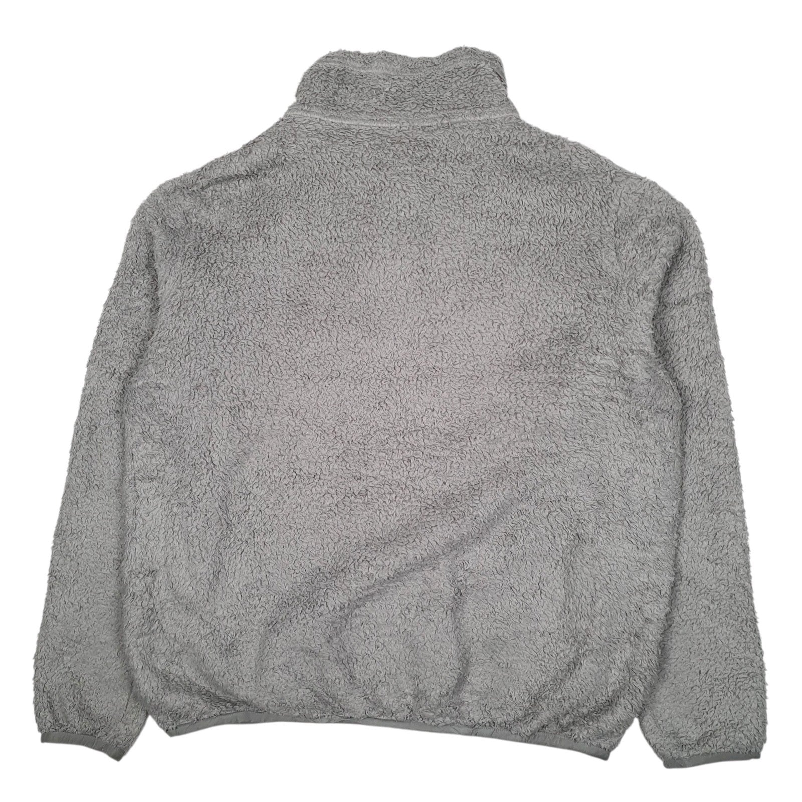 Womens Grey Patagonia Los Gatos Sherpa Fluffy Quarter Zip Jumper
