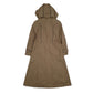Womens Beige Situations Overcoat Hooded Vintage 90s  Coat