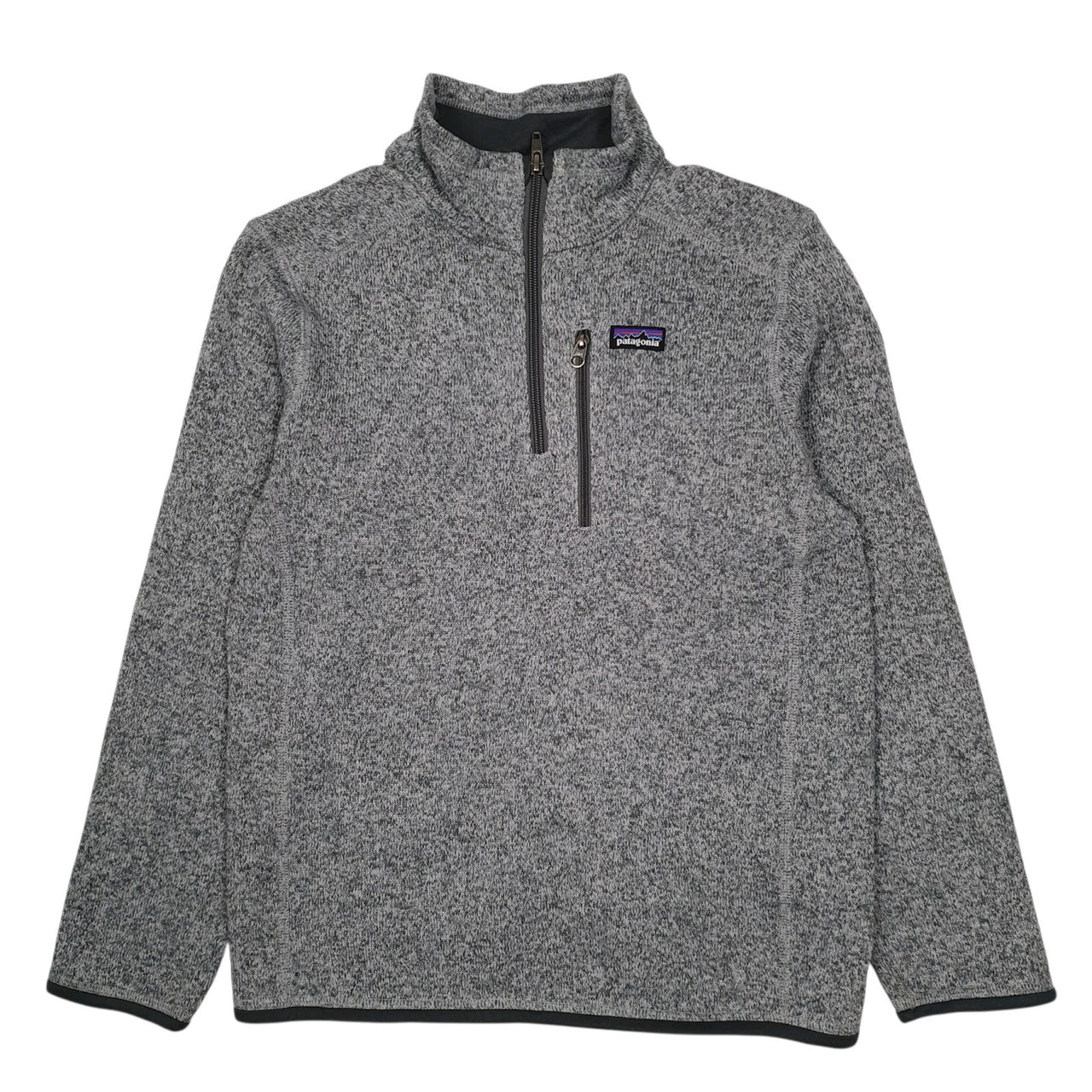Womens Grey Patagonia Better Sweater Quarter Zip Jumper
