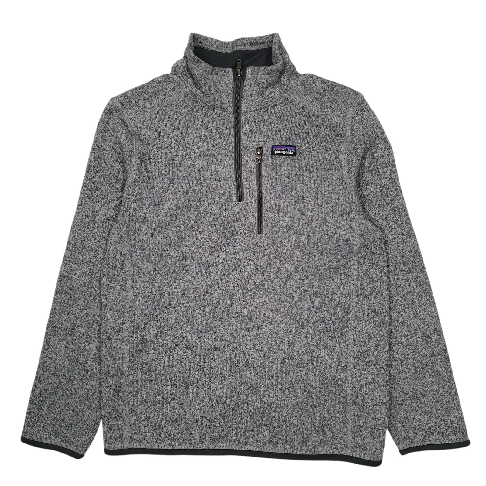 Womens Grey Patagonia Better Sweater Quarter Zip Jumper
