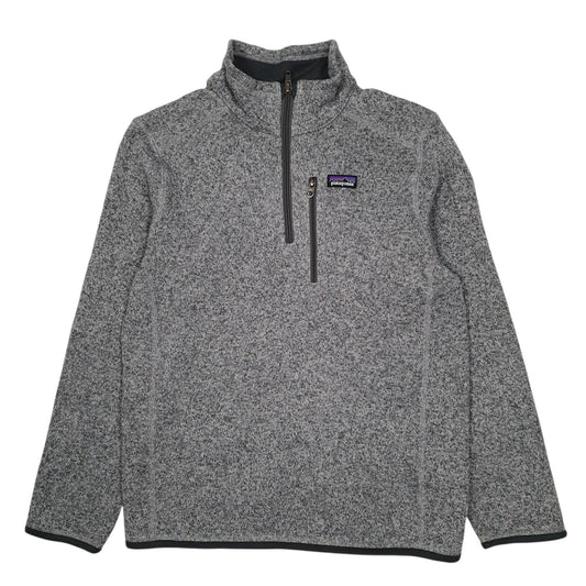 Womens Grey Patagonia Better Sweater Quarter Zip Jumper